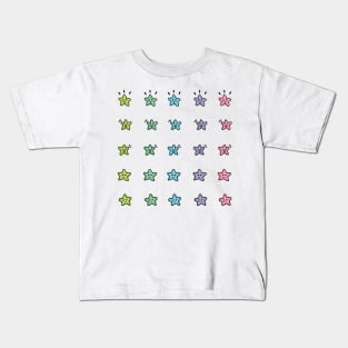 Journal sticker happy stars Kids T-Shirt